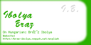 ibolya braz business card